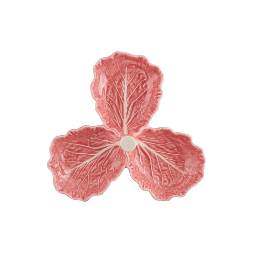 Bordallo Pinheiro Pink Cabbage Olive Dish - Handcrafted