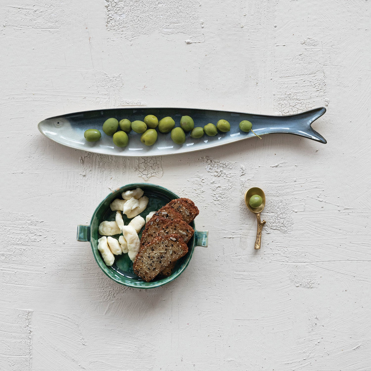 Brass Twig Handle Spoon – 3.5" Decorative Spoon
