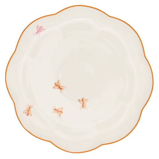 Bumble Voyage Scalloped Ceramic Dinner Plates – Set of 4 (+1 Bonus Plate)