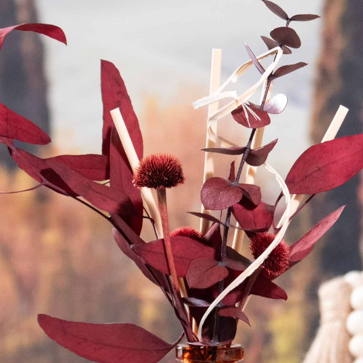 Burgundy Red Eucalyptus Floral Fragrance Diffuser