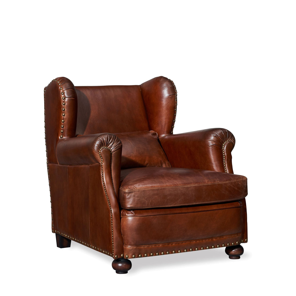 Sego Top Grain Leather Arm Chair