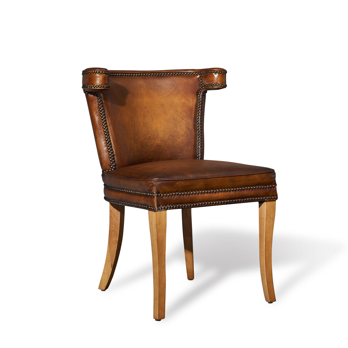 Luca Top Grain Leather Side Chair