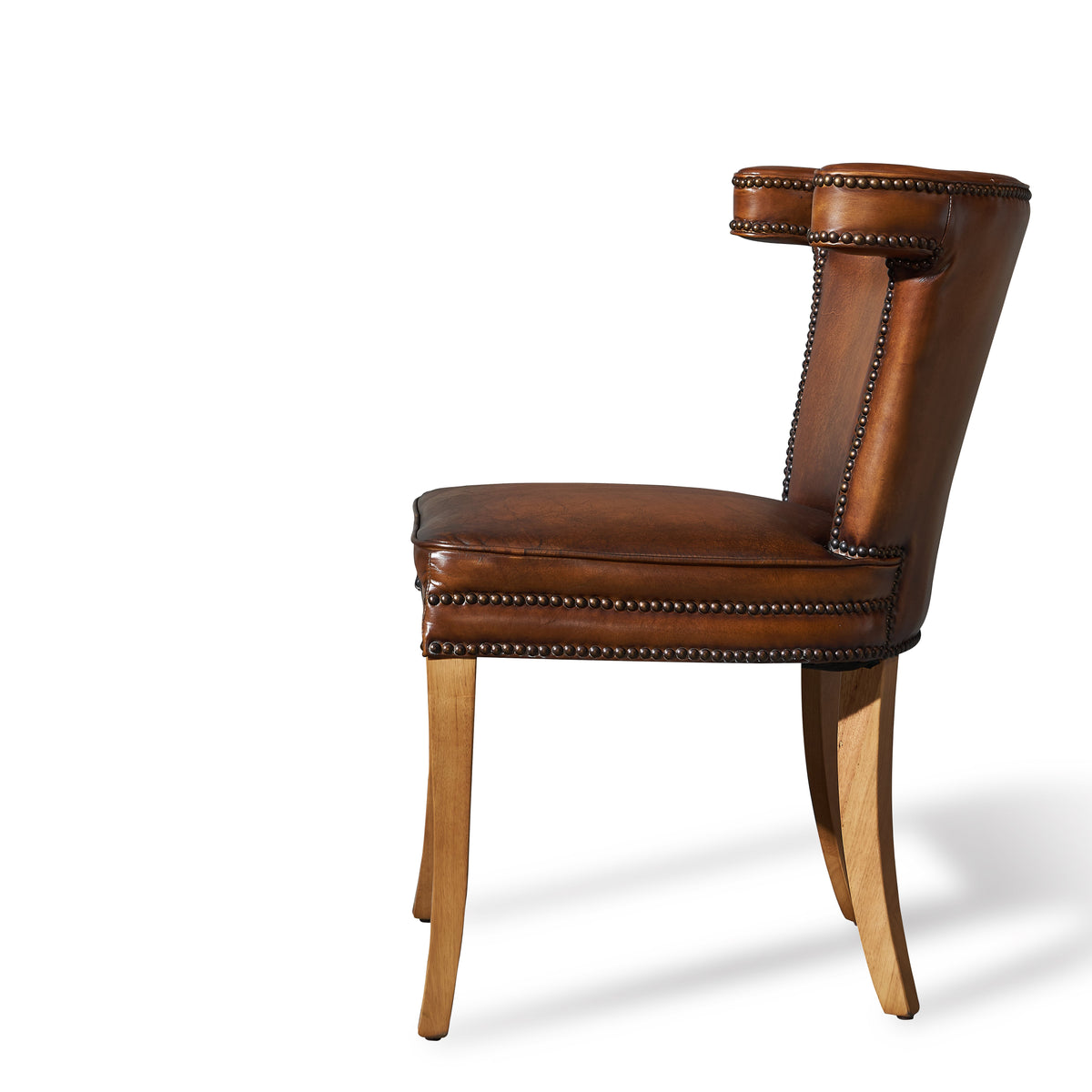 Luca Top Grain Leather Side Chair