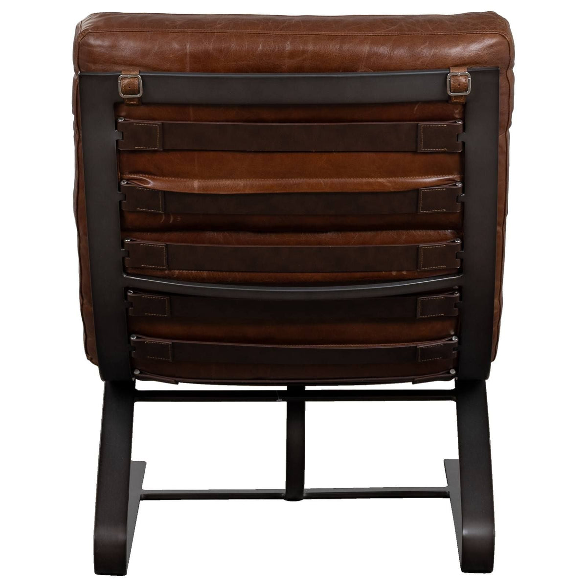 Lavello Leather Chair and Stool Set