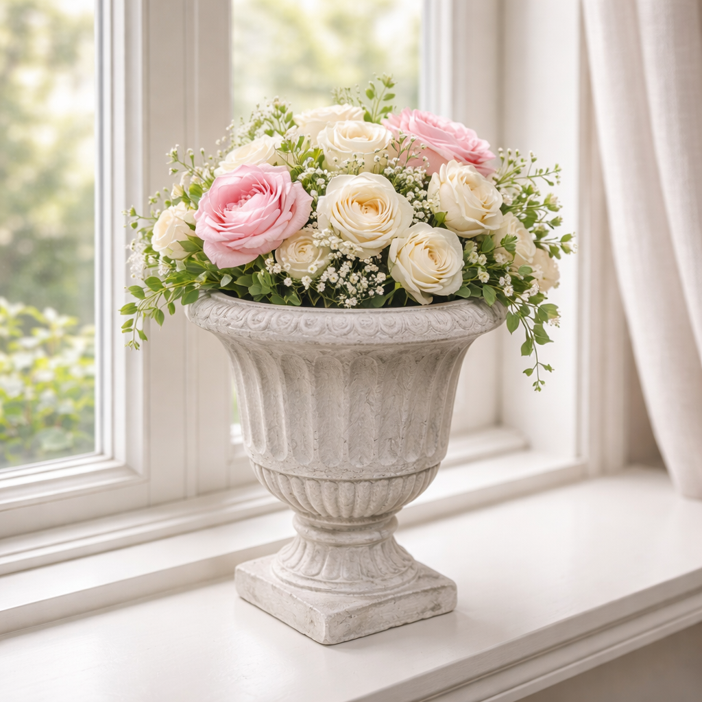 Classic Cement Urn Planter