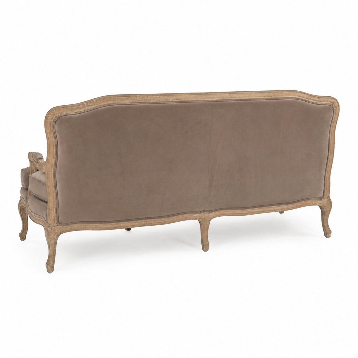 Bastille Tufted Oak Velvet Sofa