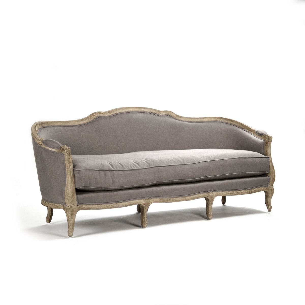 Maison Grey Linen Limed Oak Sofa