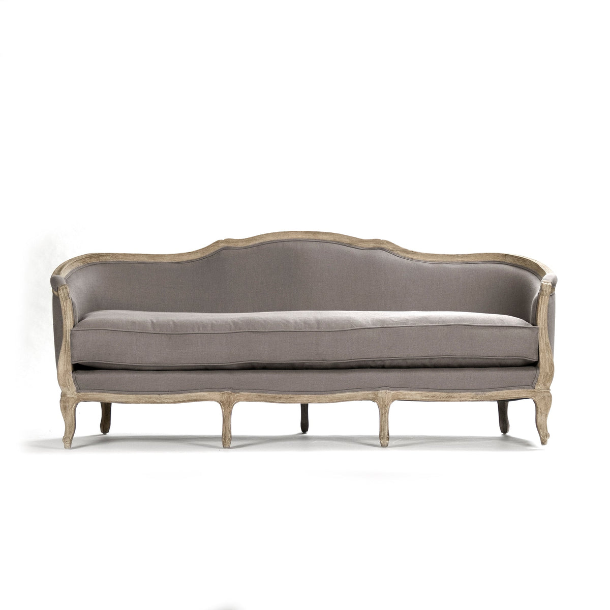 Maison Grey Linen Limed Oak Sofa