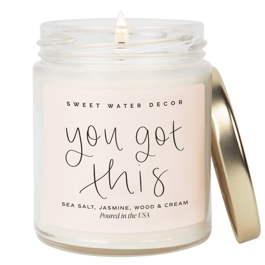 You Got This Soy Candle - Clear Jar - 9 oz (Spa Day)