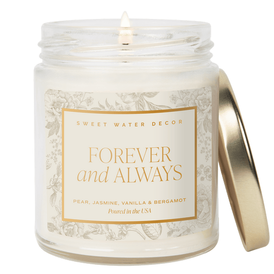 Candela profumata Forever and Always - Vaso trasparente - 255 g (9 oz)