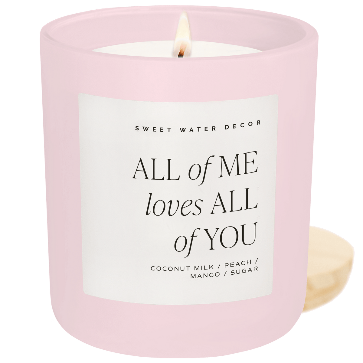 All of Me Loves All of You Soy Candle - Pink Matte Jar - 15 oz
