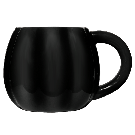 Black Pumpkin 19 oz Figural Coffee Mug