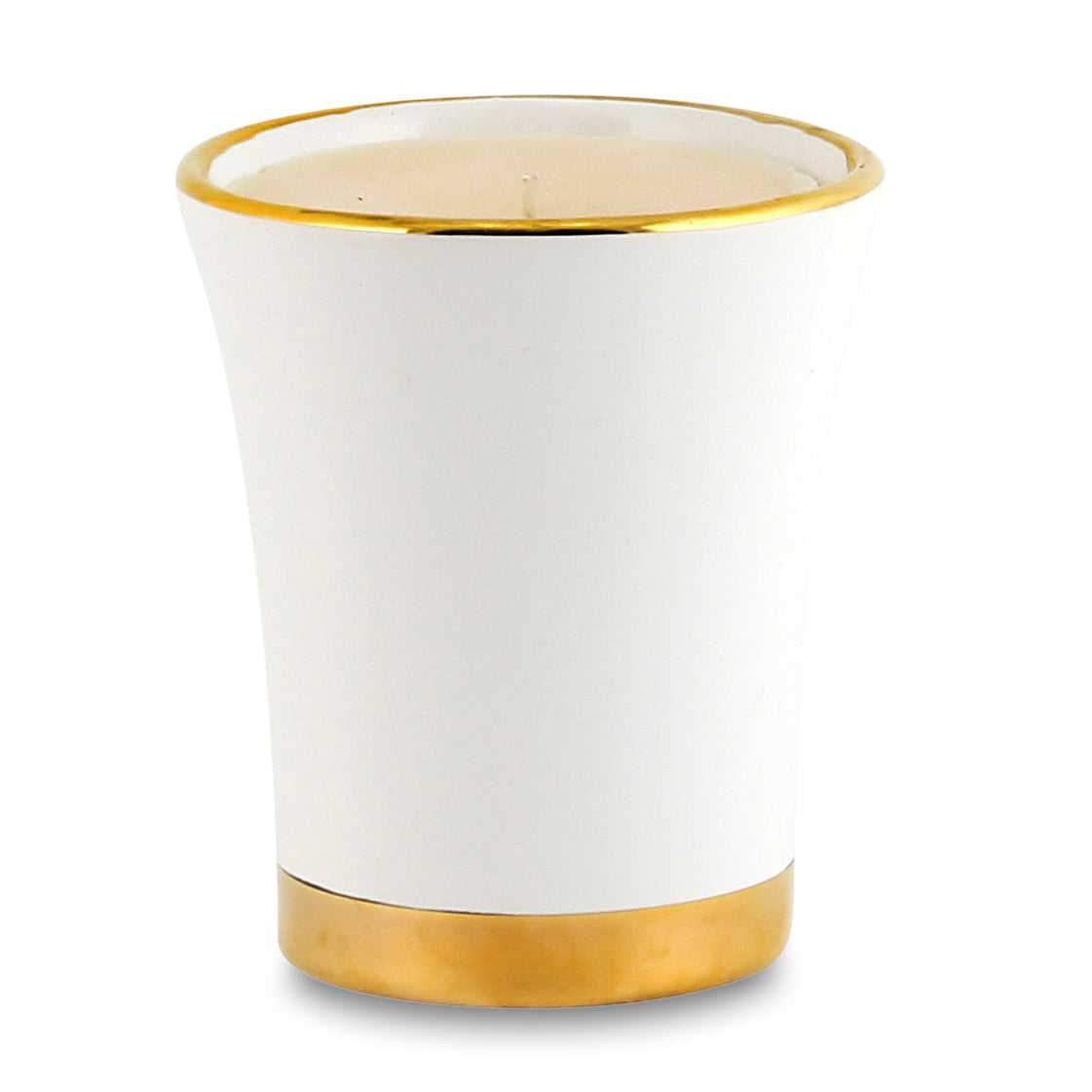 DERUTA ORO : Bougie évasée de luxe précieuse avec bordure en or pur