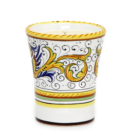 DERUTA CANDLES: Deluxe Precious Flared Candle RAFFAELLESCO DELUXE Design