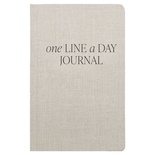 Tan One Line A Day Memory Journal