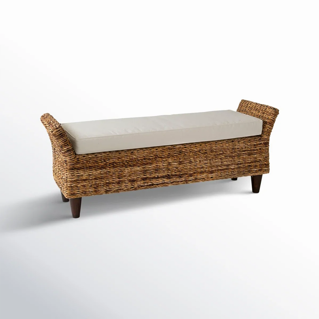 Amalfi Woven Upholstered Bench