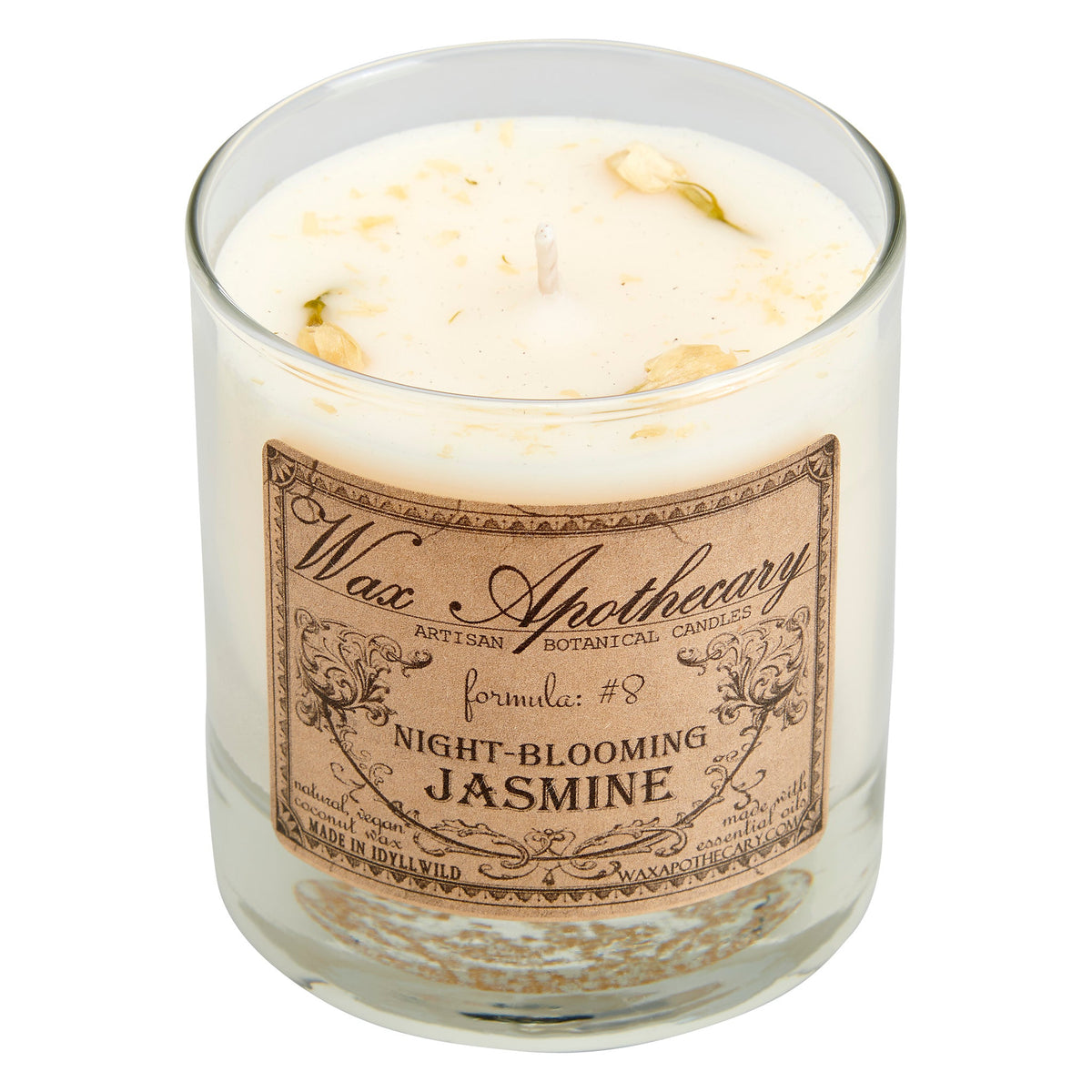 Night-Blooming Jasmine 7 oz Botanical Candle in Scotch Glass