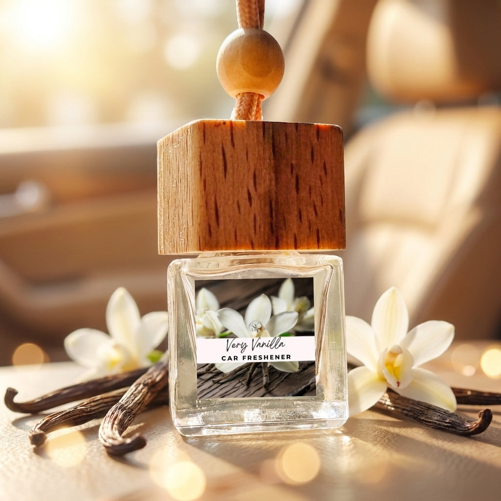 Floral & Feminine Hanging Car Freshener Collection – Elegant Blossoms
