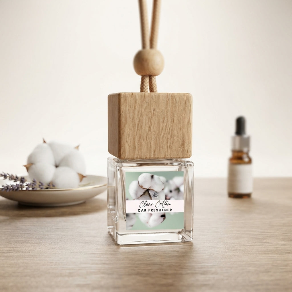 Clean & Fresh Hanging Car Freshener Collection – Crisp Linen & Cotton