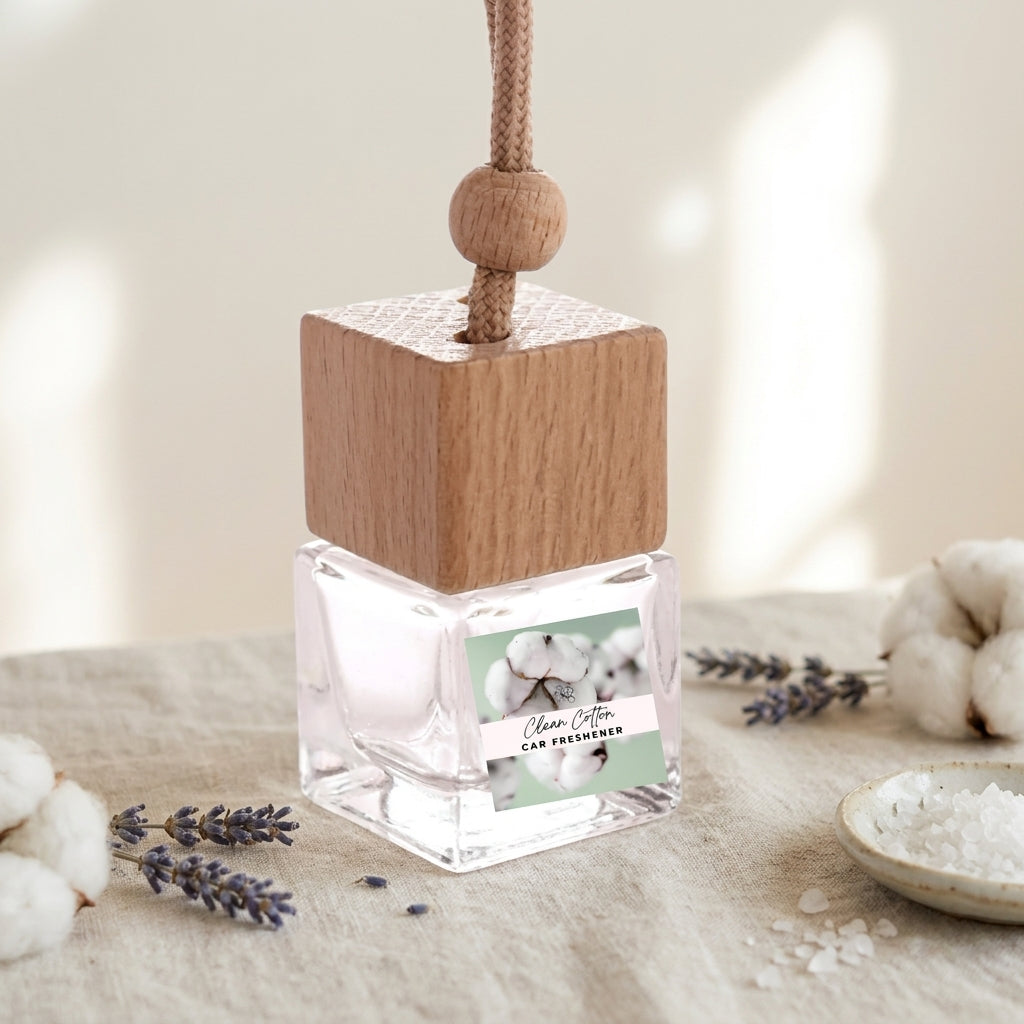Clean & Fresh Hanging Car Freshener Collection – Crisp Linen & Cotton