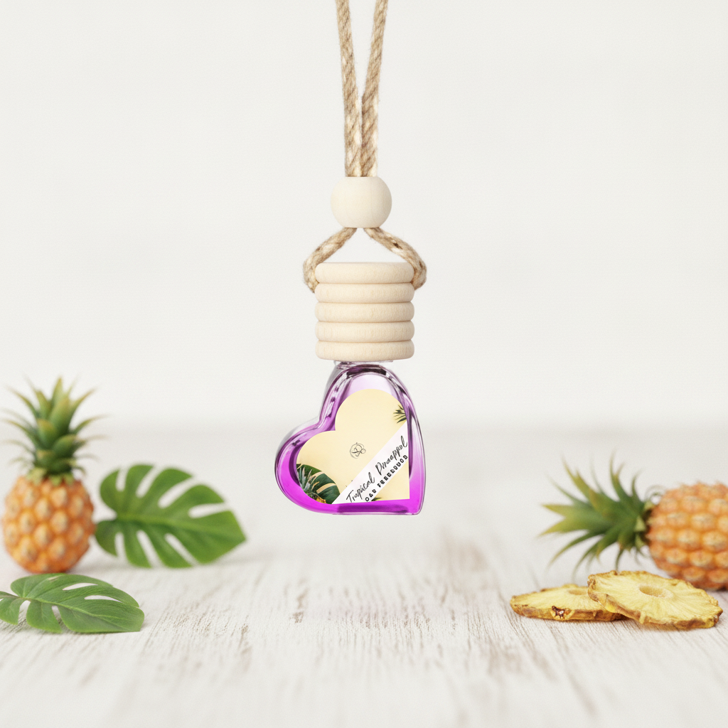 Floral & Feminine Hanging Car Freshener Collection – Elegant Blossoms