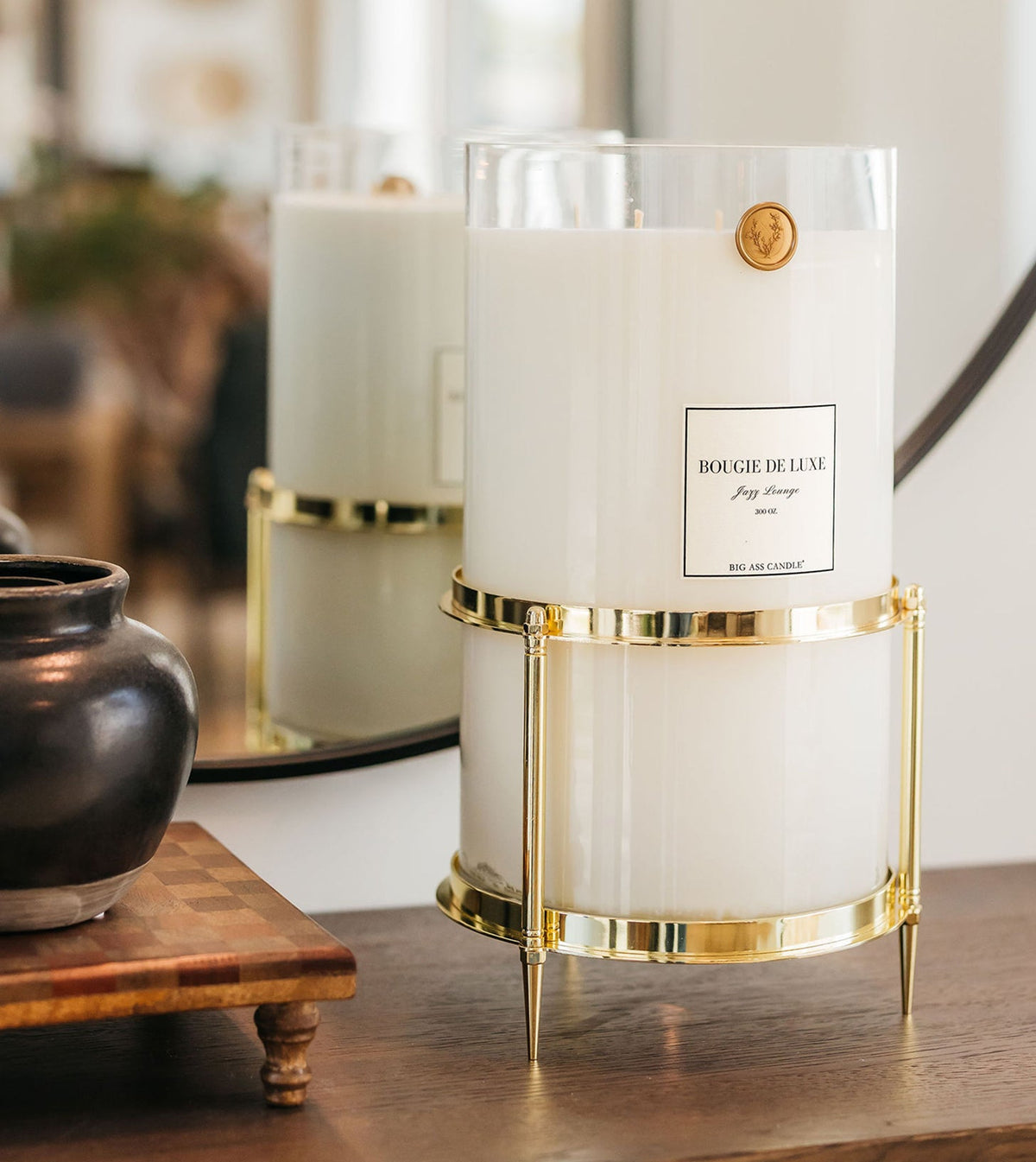 Gold Candle Holder for 150 oz and 300 oz Candles
