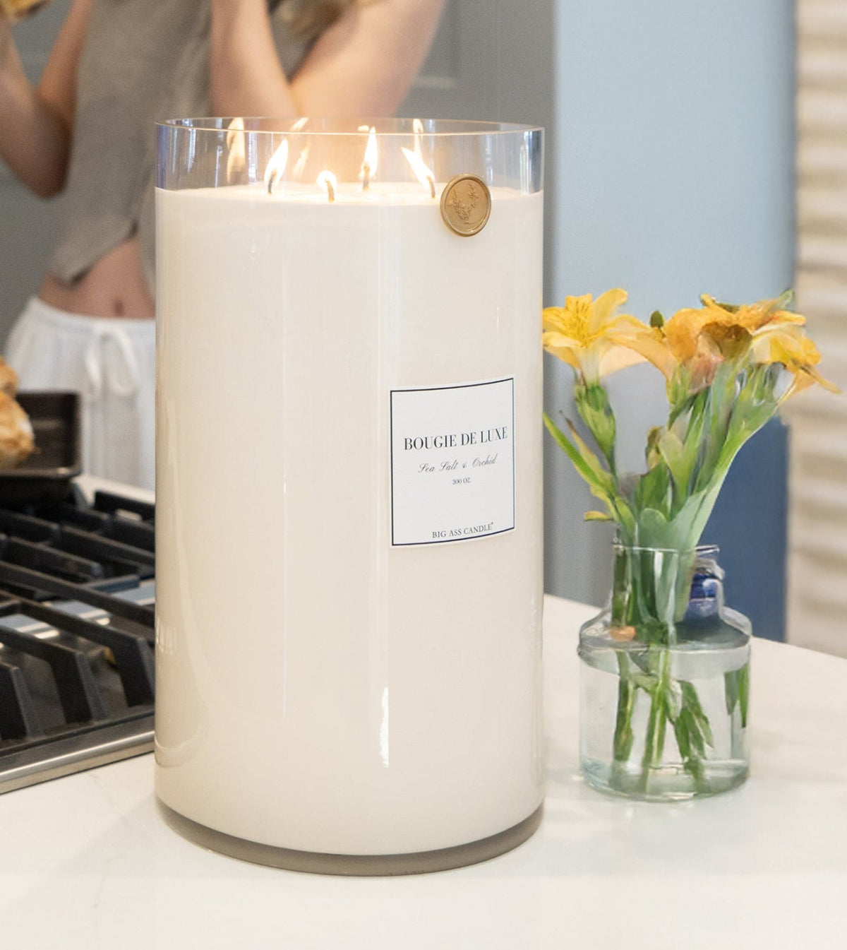 300 oz Sea Salt & Orchid Scented Candle