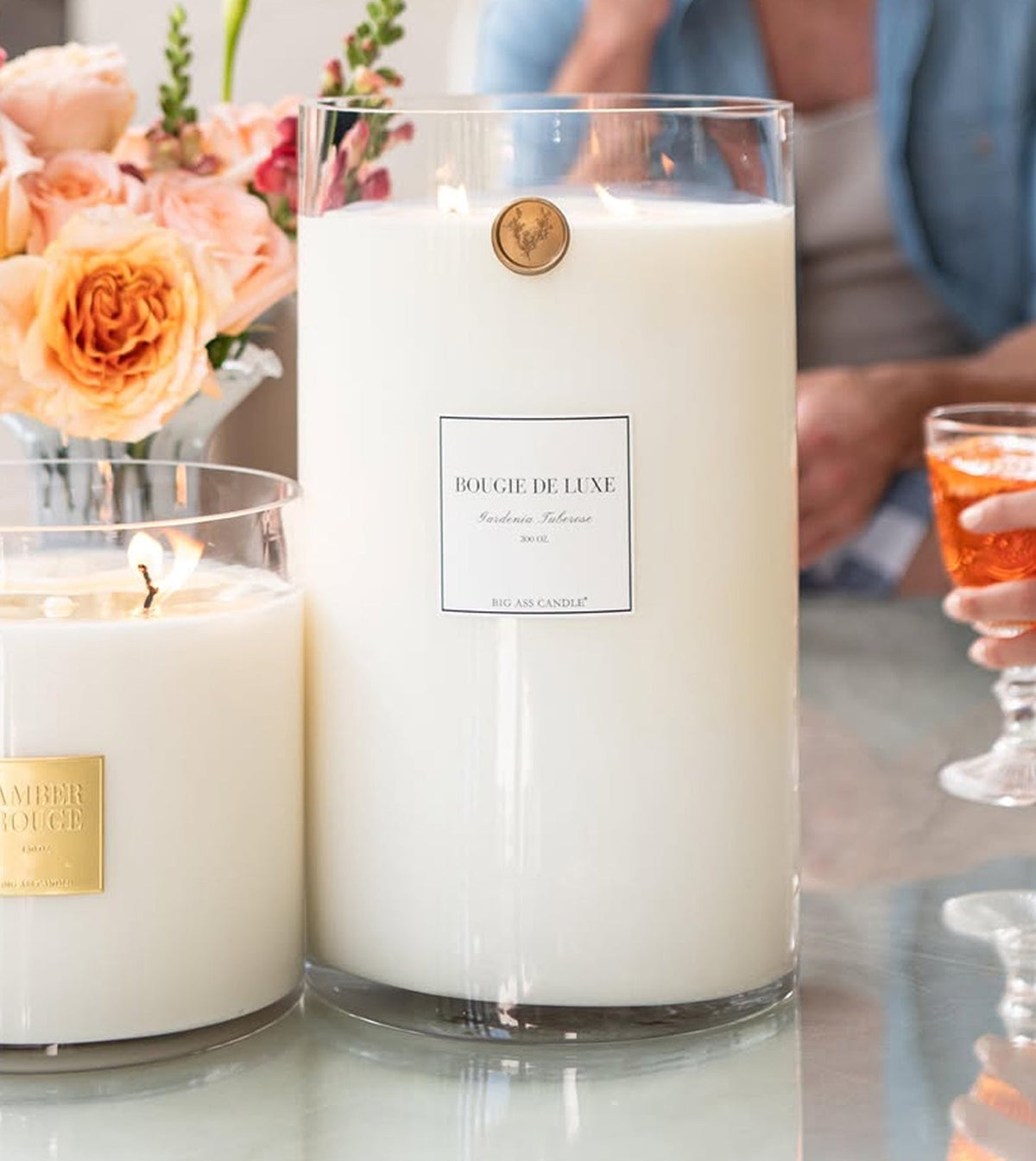 300 oz Gardenia Tuberose Scented Candle