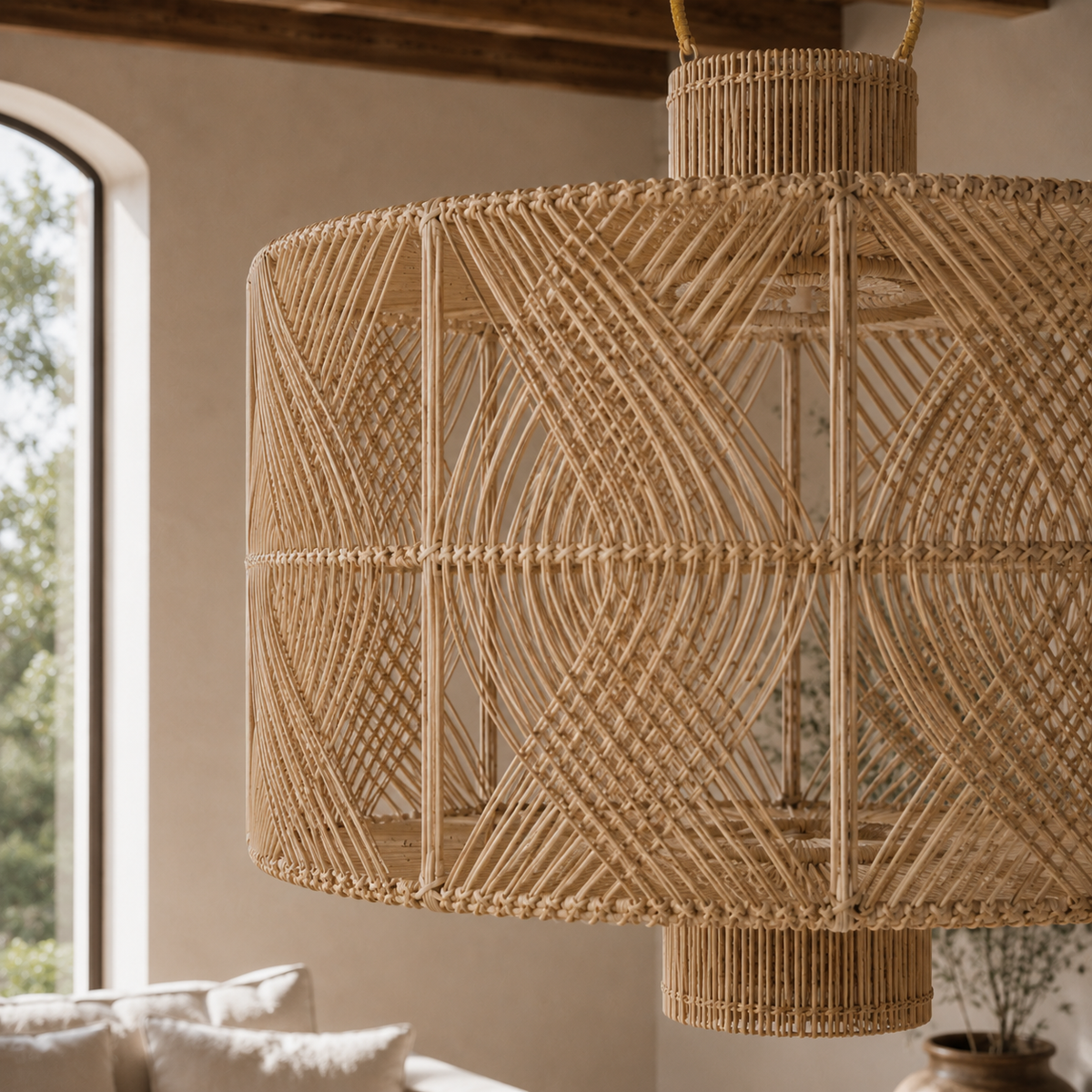 Architectural Hilda Woven Pendant Light