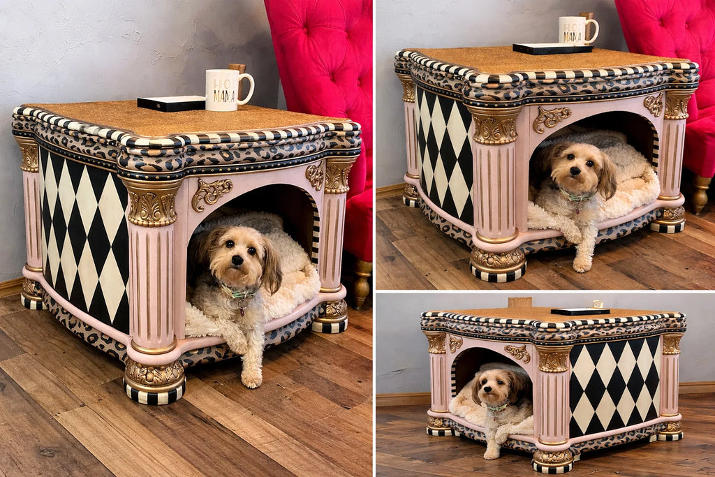 Custom Couture Pet Bed Side Table