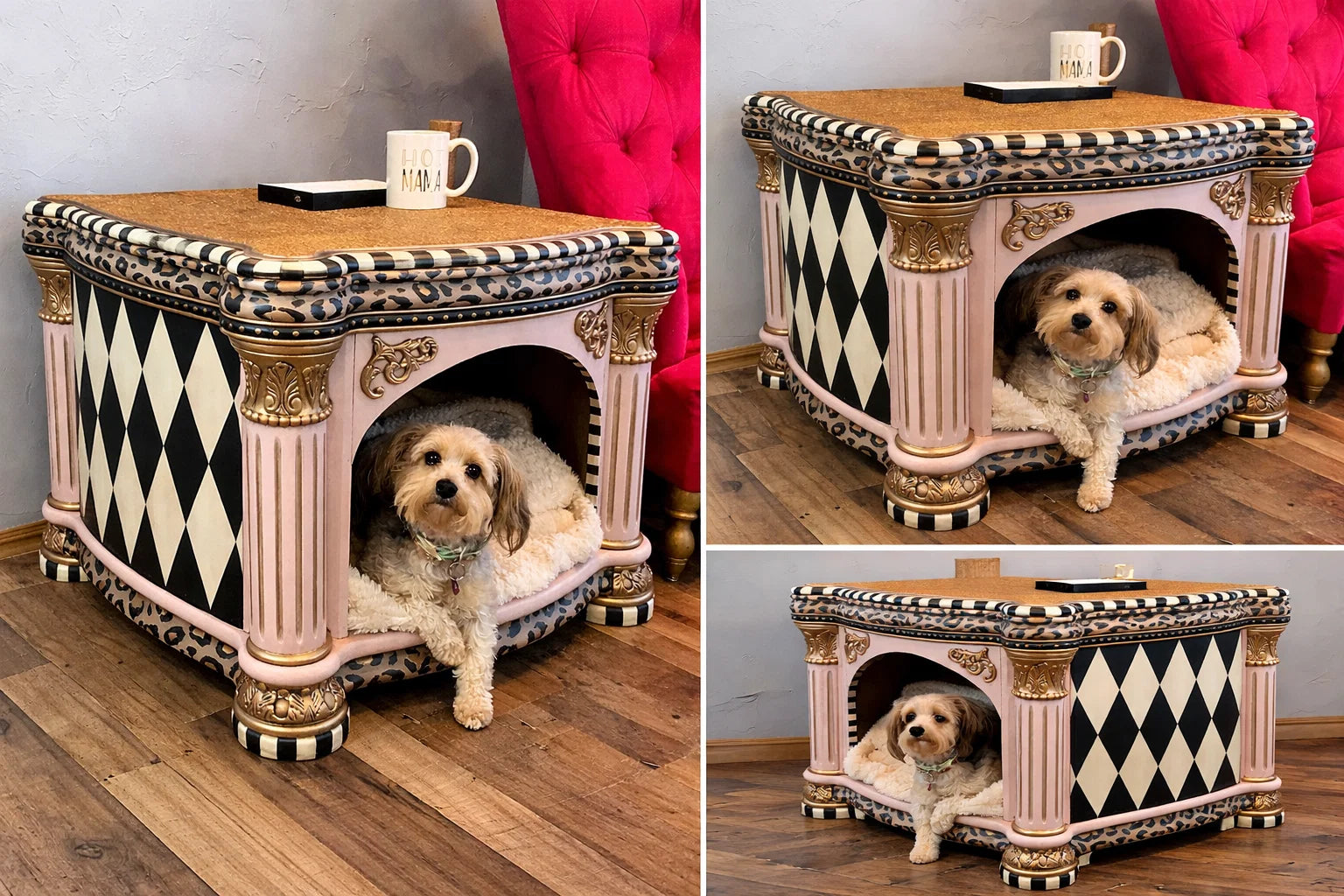 Custom Couture Pet Bed Side Table