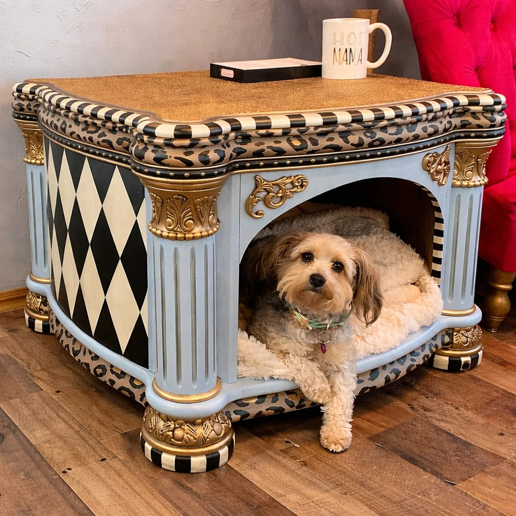 Custom Couture Pet Bed Side Table