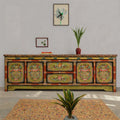 Celestial Dynasty Hand-Painted Low Console Cabinet