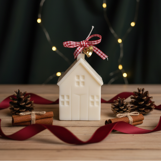 Bougie de Noël | Bougie faite à la main | Bougie style cottage