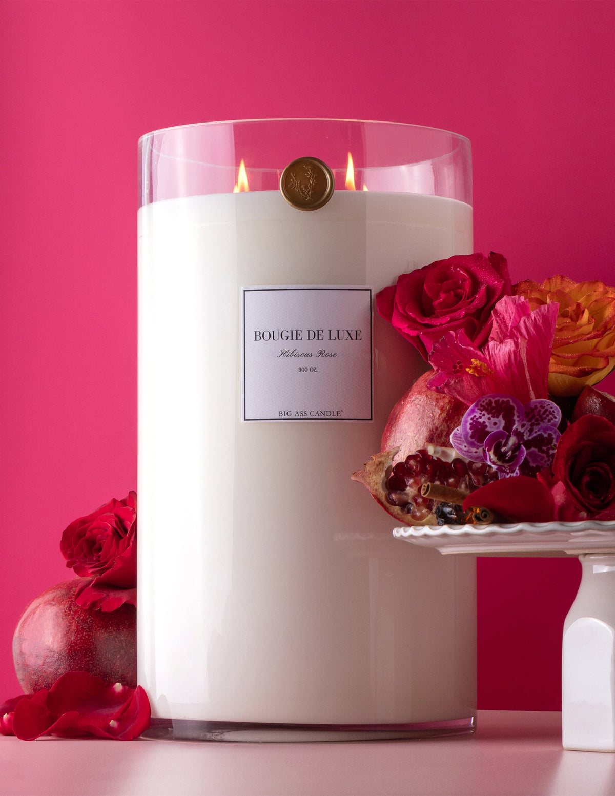 Hibiscus Rose Scented Candle 300 oz