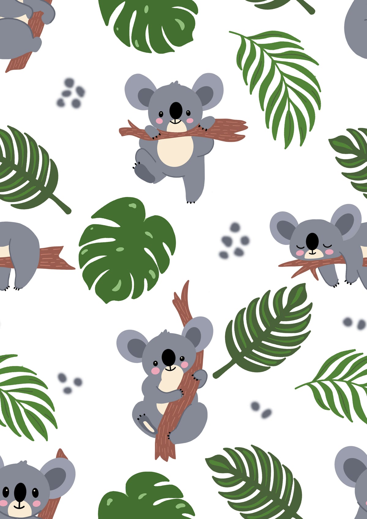 Cute Koala Printed Canopy