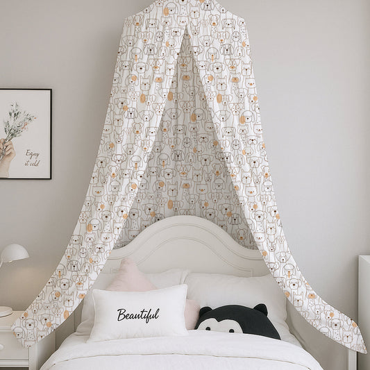 Cute Dogs Printed Canopy