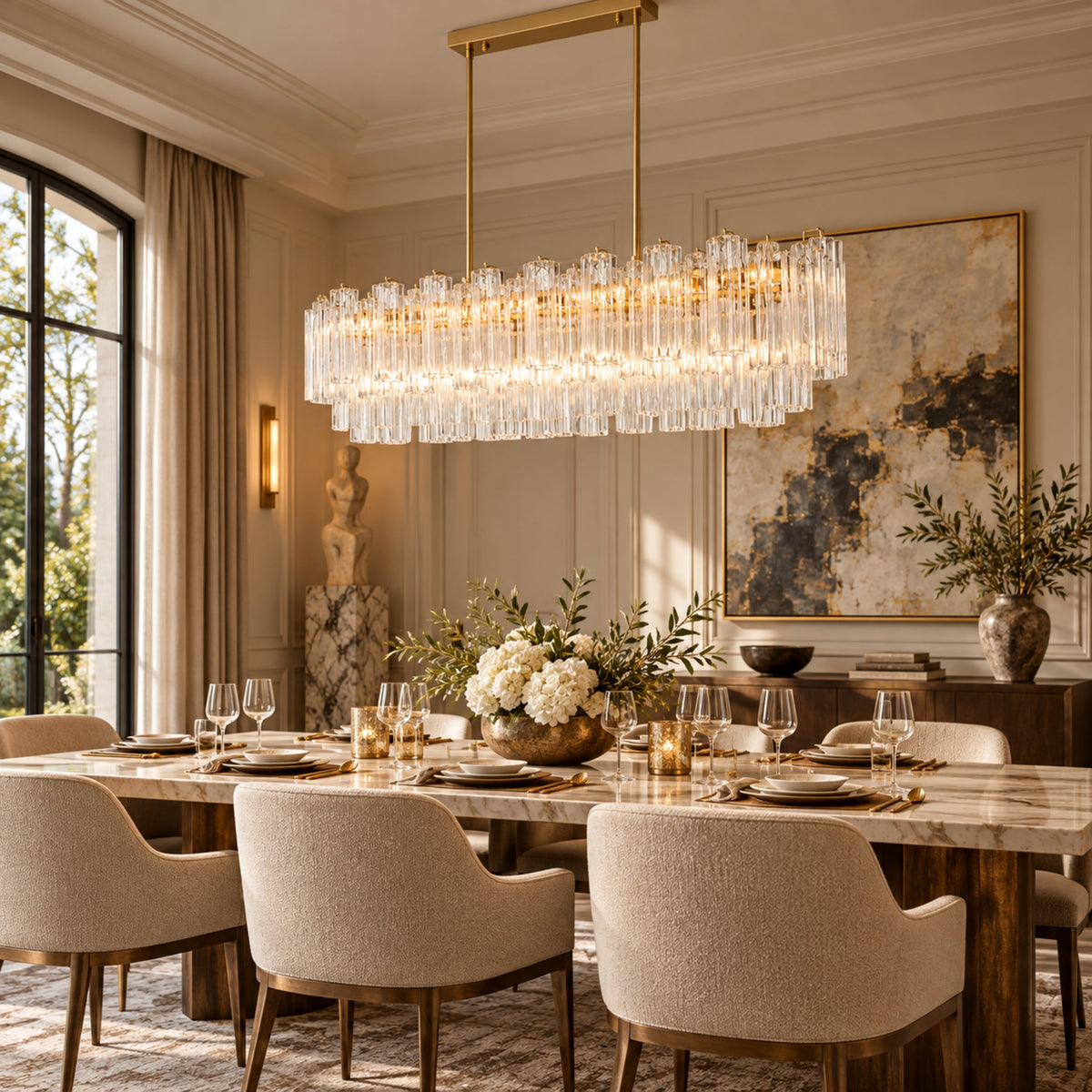 Aurora Cascade Chandelier 52 in