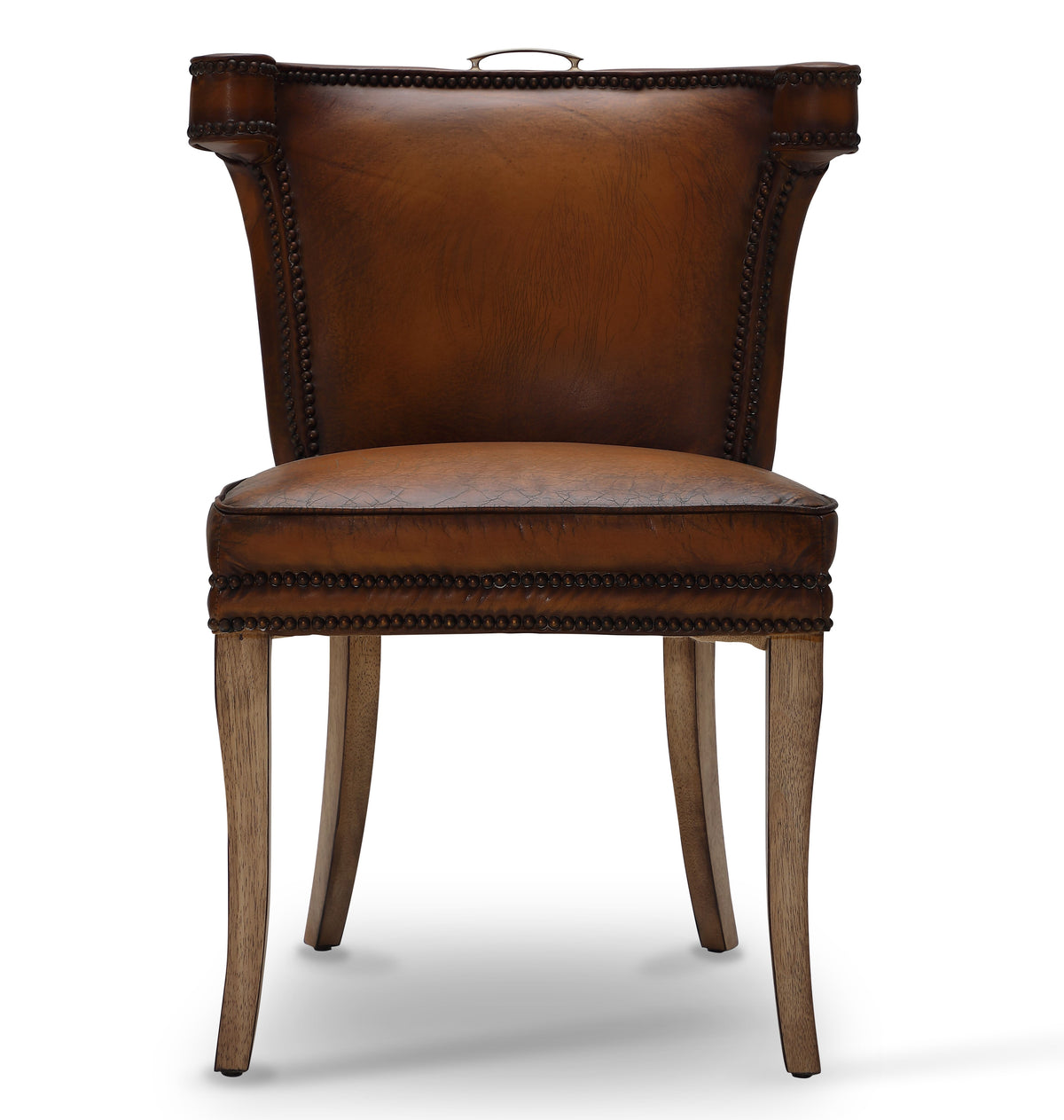 Luca Top Grain Leather Side Chair