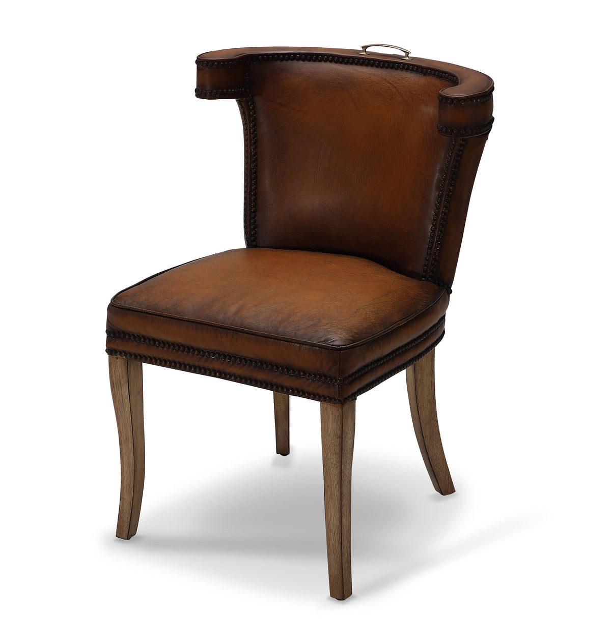 Luca Top Grain Leather Side Chair