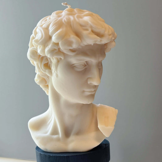Candela scultorea David Head | Busto da 28 cm
