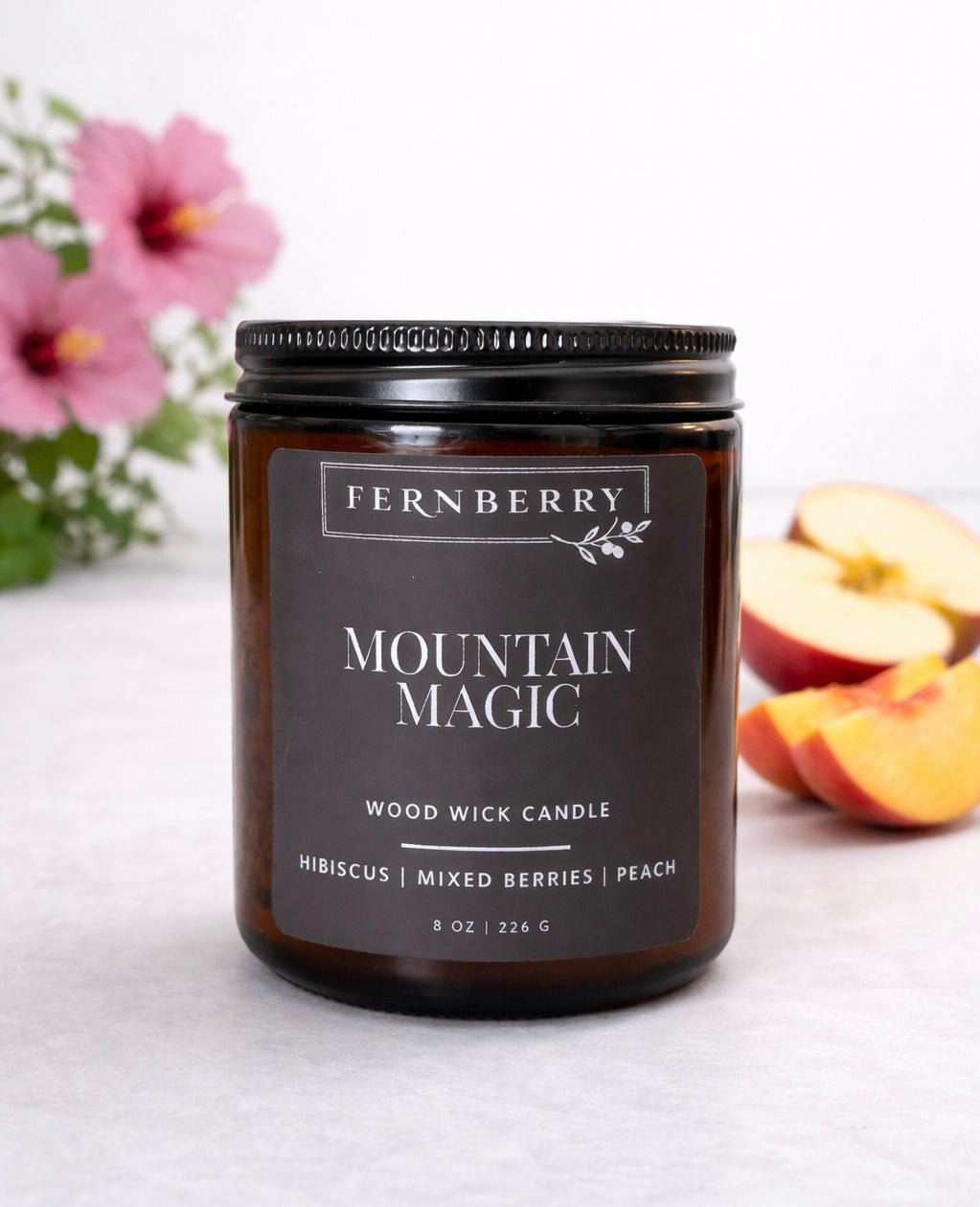 Mountain Magic- 8oz Wood Wick Candle