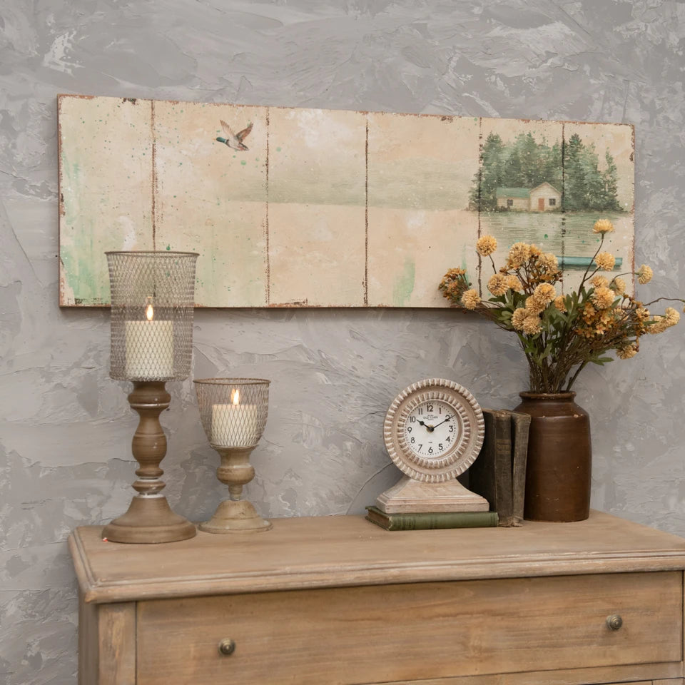 Lakehouse Print MDF Wood Framed Wall Art 106cm