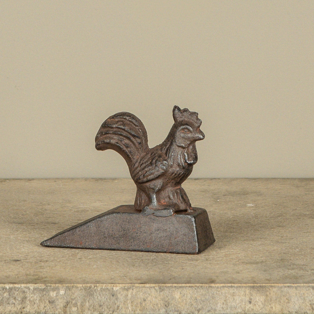 Rooster Metal Door Stop E234349 Brown 9.5 cm
