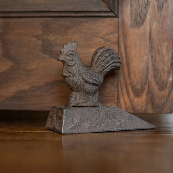 Rooster Metal Door Stop E234349 Brown 9.5 cm