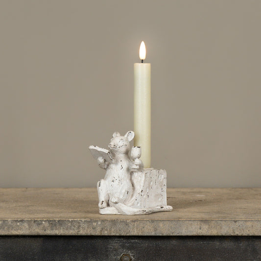 Mouse Taper Candle Holder 10.2 x 5.7 x 10.2 cm