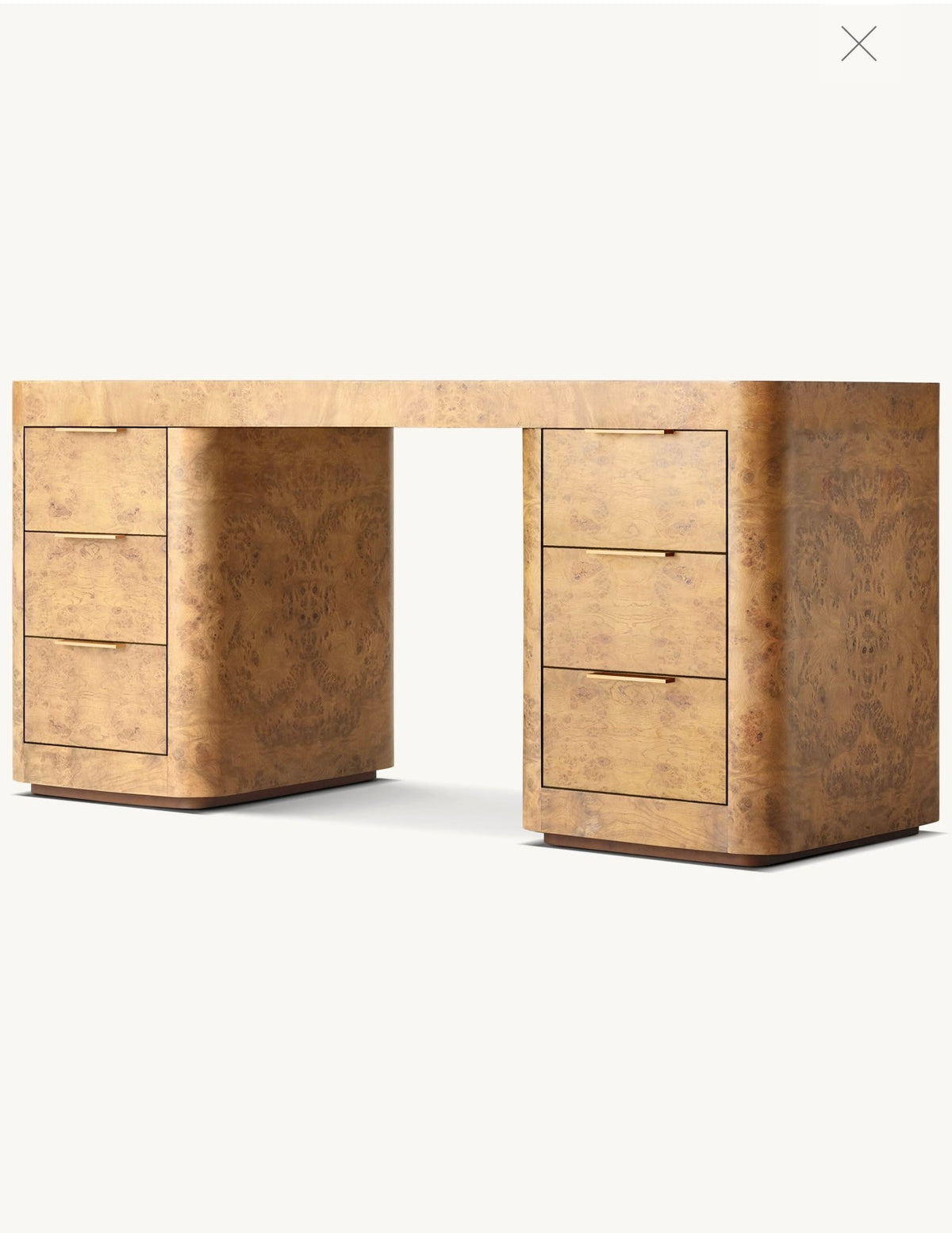 Burl Storage Desk