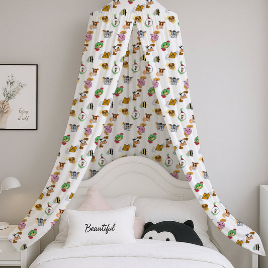 Farm Animals Printed Canopy