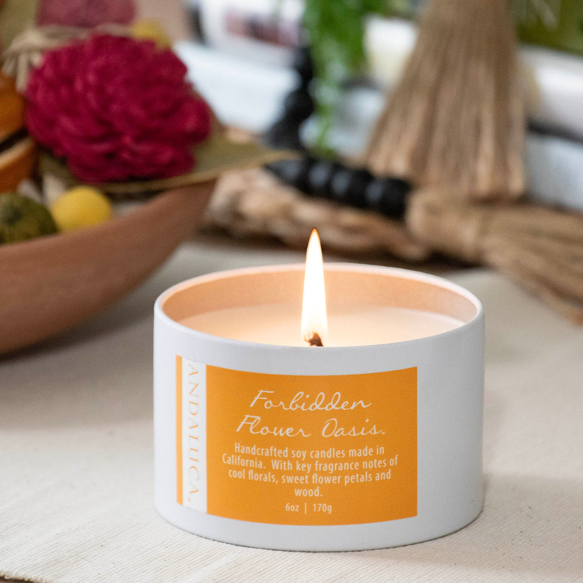 Forbidden Flower Oasis 6 oz. Tin Candle