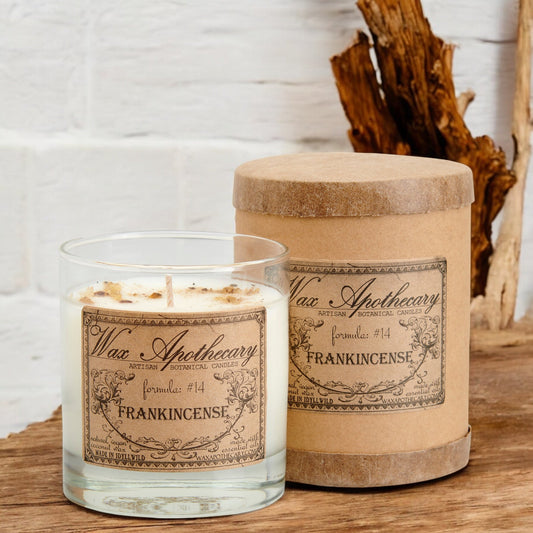 Candela botanica all'incenso da 7 oz in bicchiere tipo Scotch